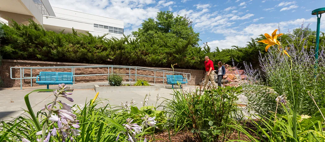 Rehab Center courtyard