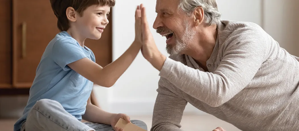 Grandson and grandpa